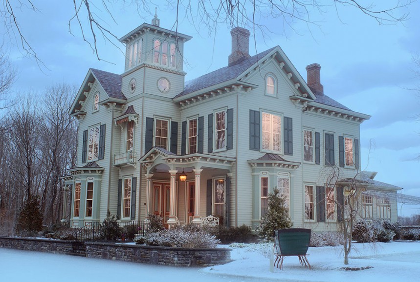 The hotel with first snow